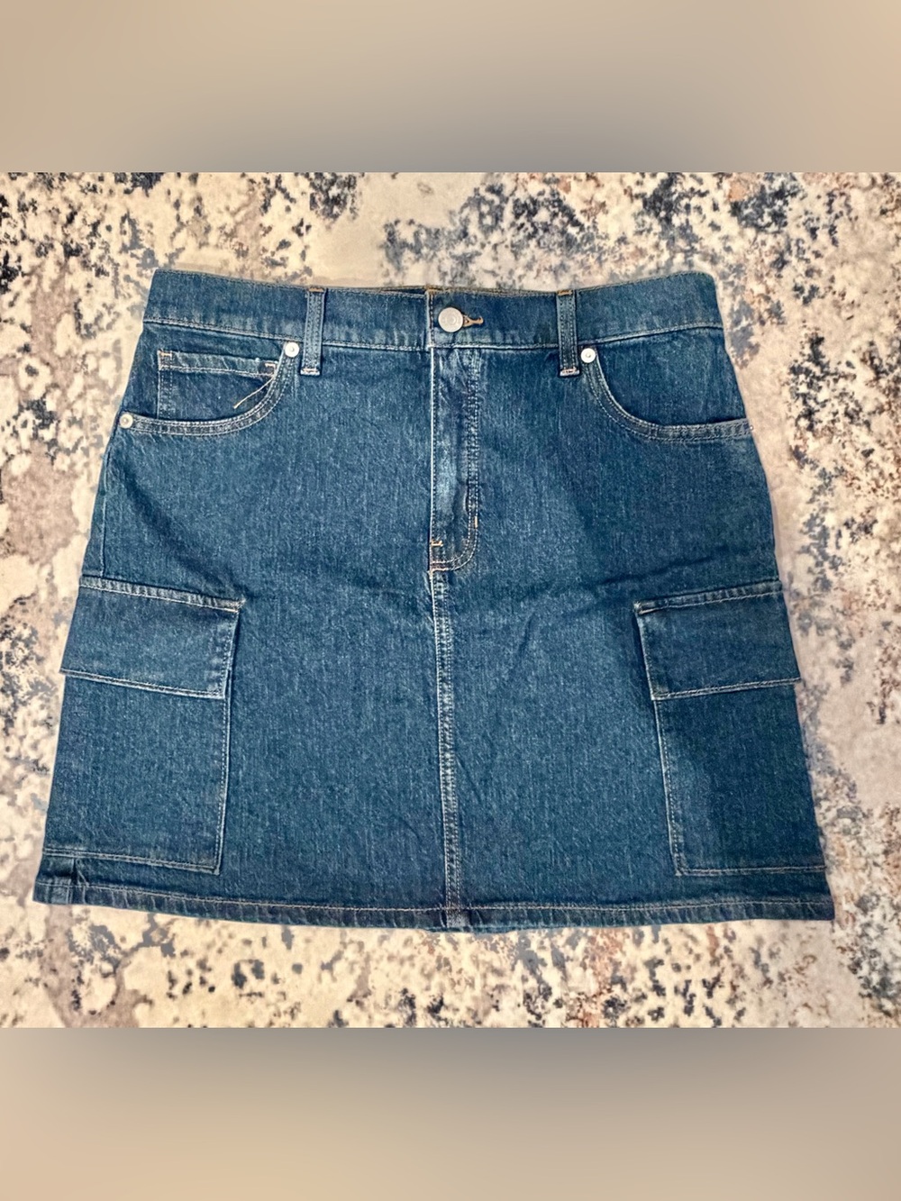 Banana Republic Chase Denim Cargo Skirt NWT Size 10